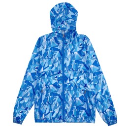 Manufacture of ultra-thin sun protection windbreaker for hiking custom hem adjustment whole printed hooded blue windbreaker windbreaker garment factory SKJ058 Manufacture of ultra-thin sun protection windbreaker for hiking custom hem adjustment whole printed hooded blue windbreaker windbreaker garment factory SKJ058